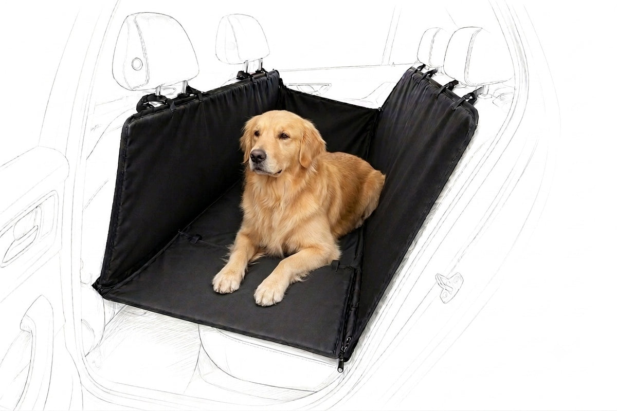 Dog Mat Car Mat Stiffened Cover for Rear Car Seat Packaging status original