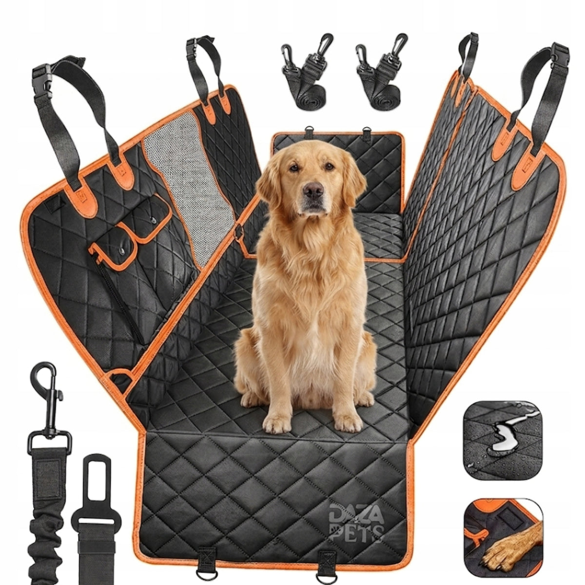 Dog Mat For Car Animal Seat Cover 4in1 Durable