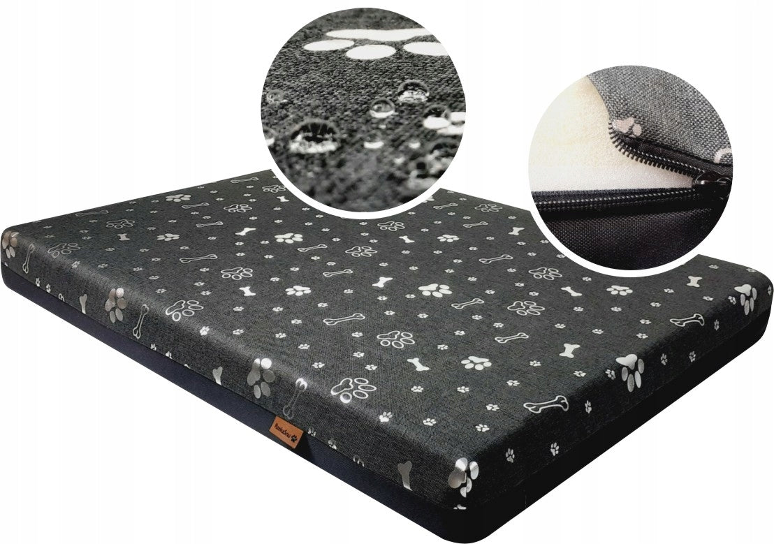Dog Mattress Waterproof Orthopedic 80x60x8cm Visco Foam