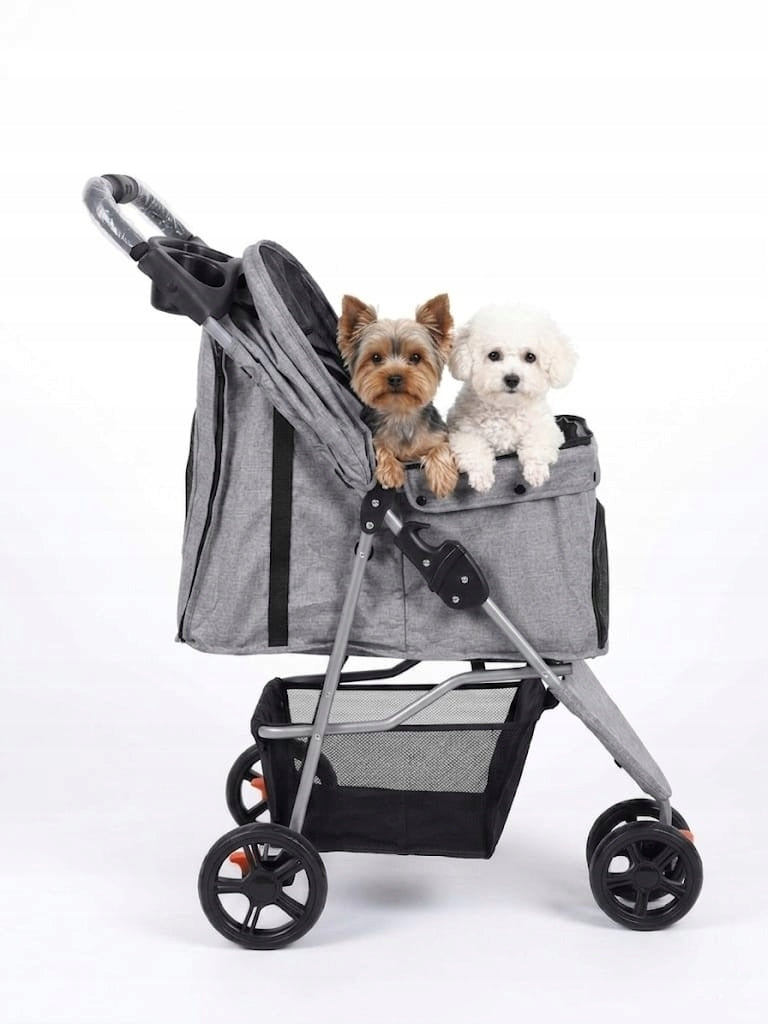 Dog Stroller Senior Puppy Transporter Foldable Lightweight Up to 15kg