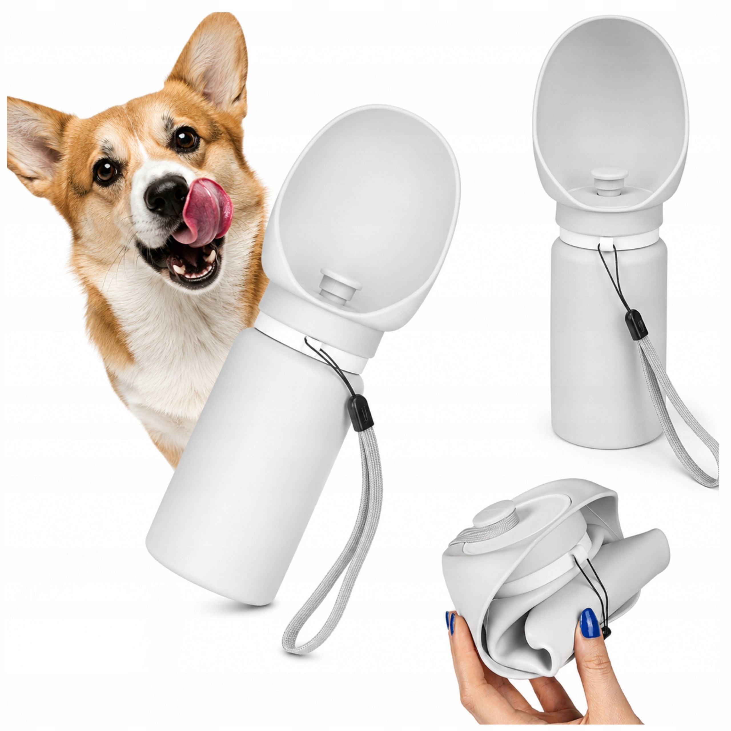 Dog Water Bottle Drinker Portable Water Bottle With Bowl Folding 0,55L