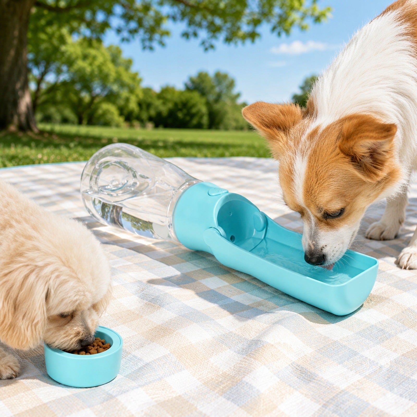 Dog Water Bottle with Bowl Tourist Drinker Folding 2in1 Brand Nobleza