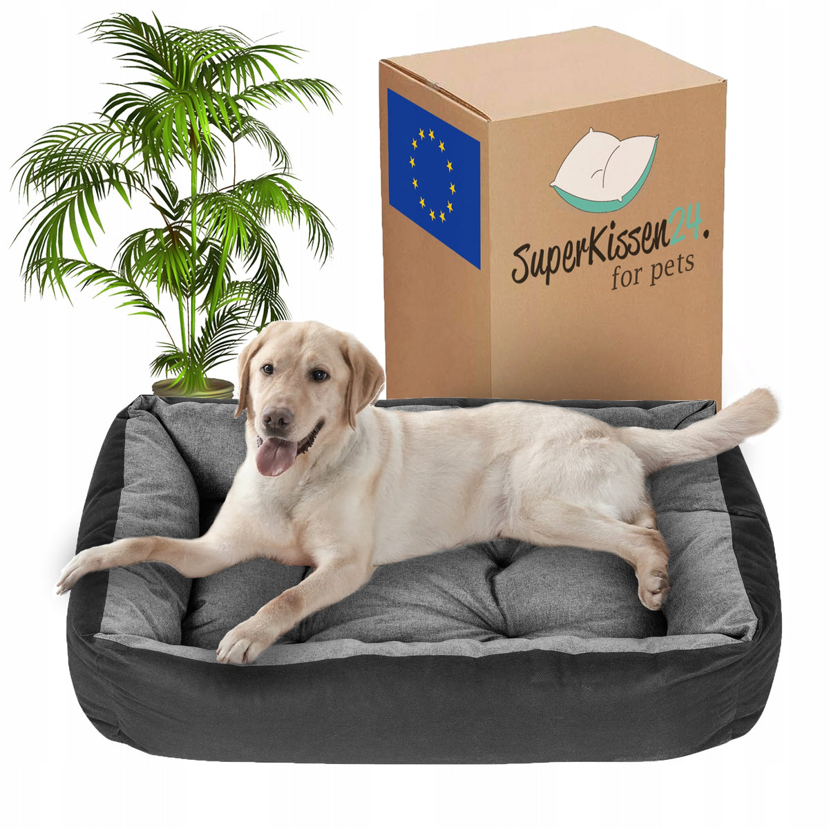 Dog bed WATERPROOF 120x90 bedding playpen couch solid LEN