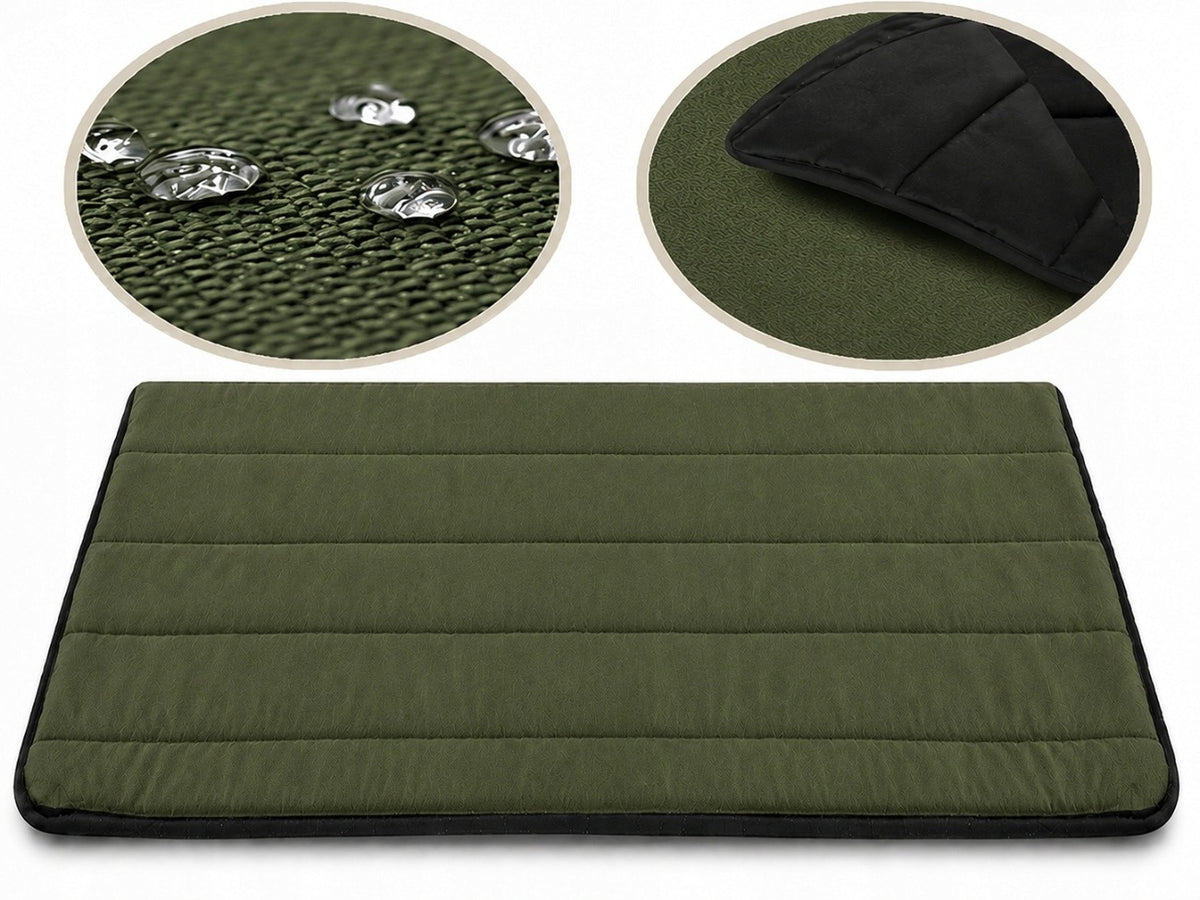 Dog bed mat 120x80 cm waterproof green mattress