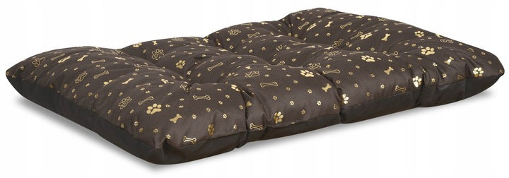 Dog bed pillow PRESTIGE 120x80 cm waterproof bones gold Brand BuySpace