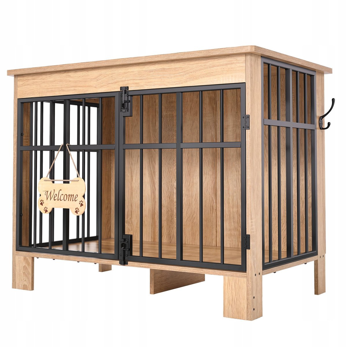 Dog cage Lockable Household with entrance Kennel Cage 85x55x75cm Beige Manufacturer code PEDGDC-0016-E-AL