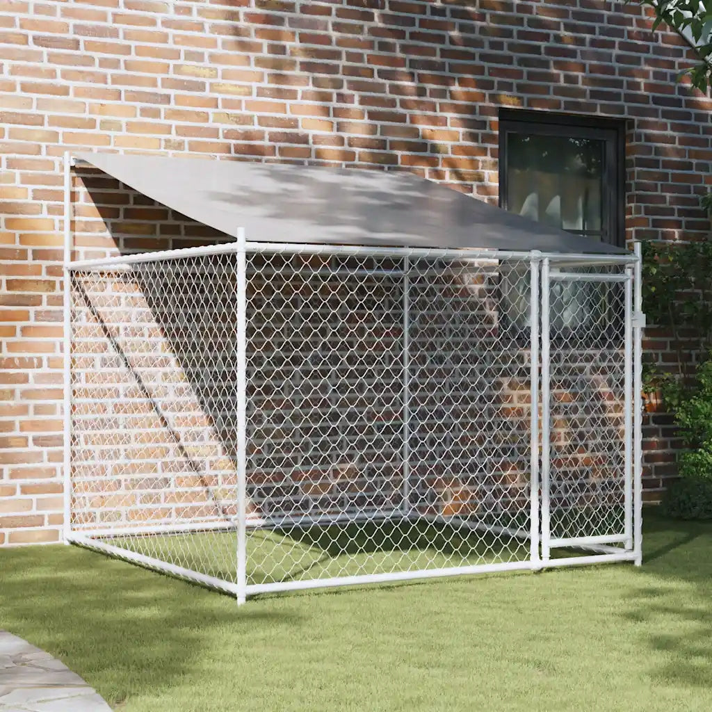 Dog cage, with roof and door, grey, 2x2x2 Manufacturer code 172559