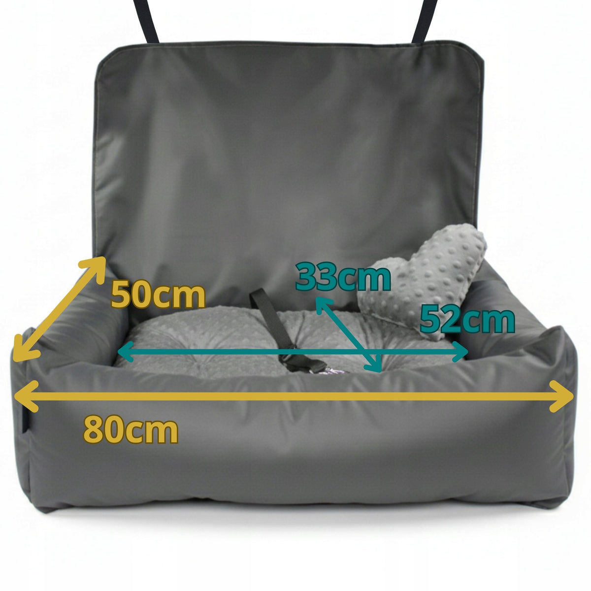 Dog car seat LARGE for 2/3 sofa Silver Plus MAXI + freebie Manufacturer code LEG-FOT-SILVER-PLUS-MAXI-GR