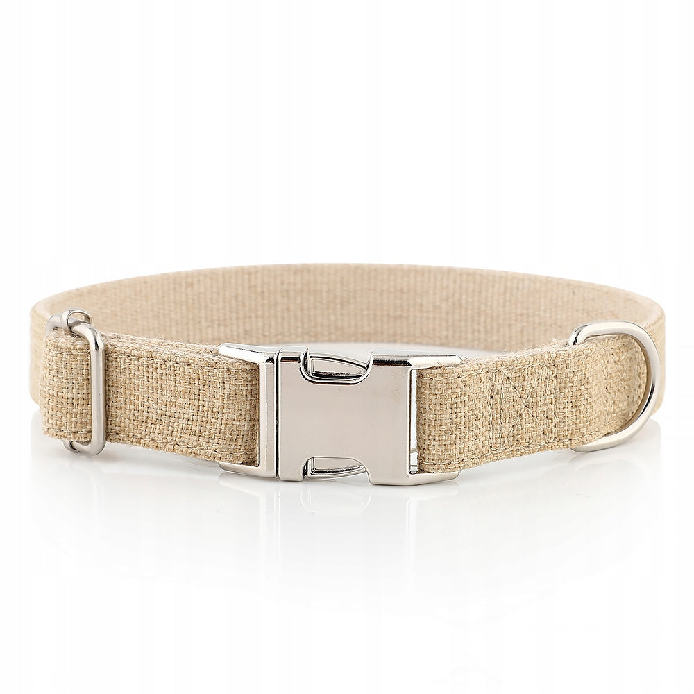 Dog collar with engraving with khaki name HUGGY DOGGY Eco material M Manufacturer code Obroża dla psa lekka Huggy Doggy Eko mocna
