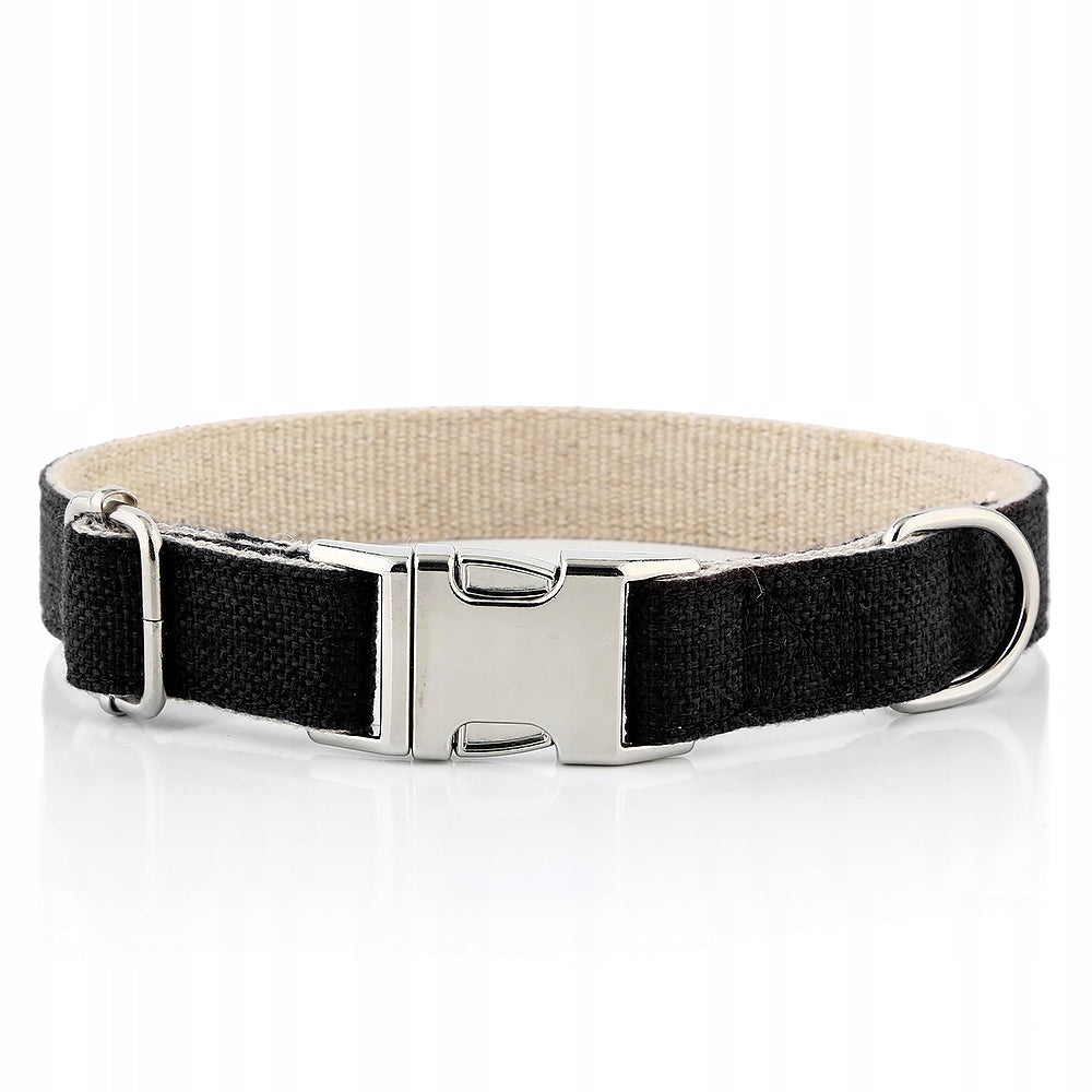 Dog collar with name engraved strong HUGGY DOGGY black shepherd L Manufacturer code Obroża dla psa lekka Huggy Doggy Eko mocna