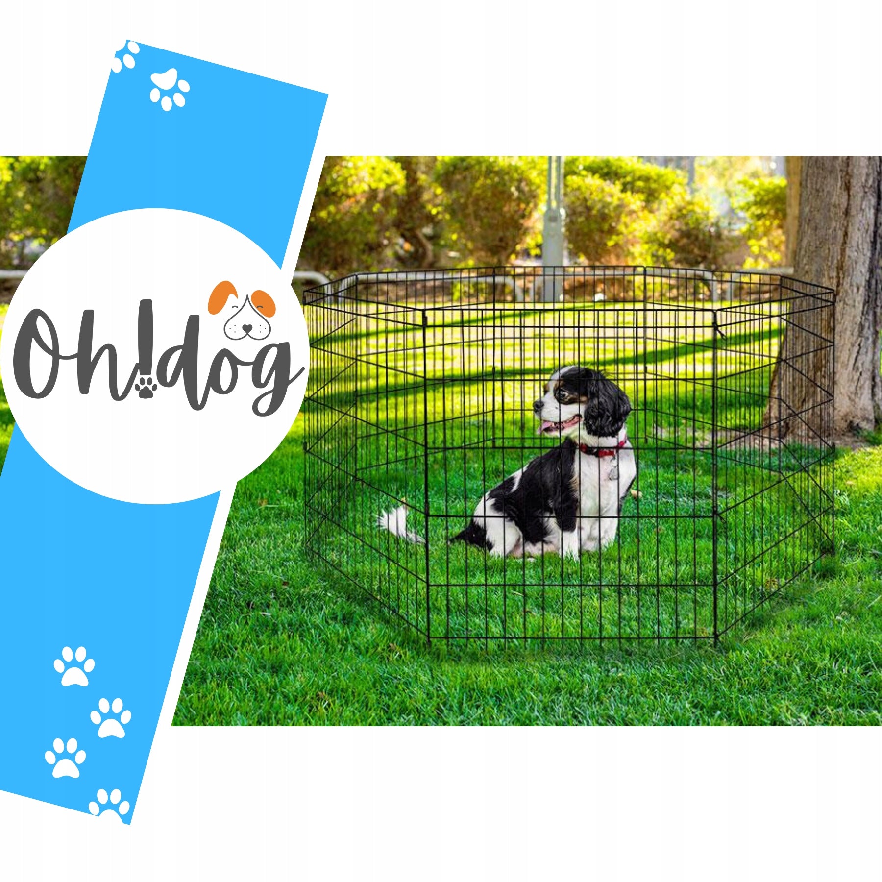 Dog enclosure Oh!dog Puppy enclosure M Playpen Folding Breeding* Cage Packaging status original