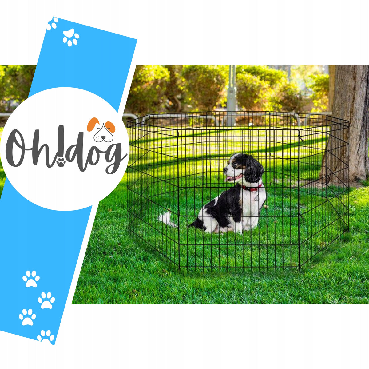 Dog enclosure XL Puppies enclosure Oh!Dog Modular Playpen Breeding* Cage Manufacturer code JZ210-2-1
