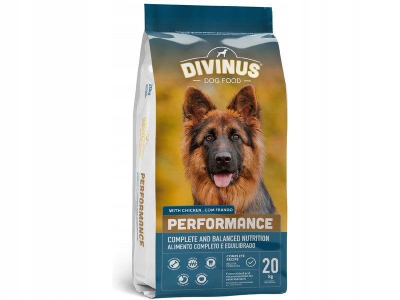 Dog food DIVINUS Performance Chicken 20 kg