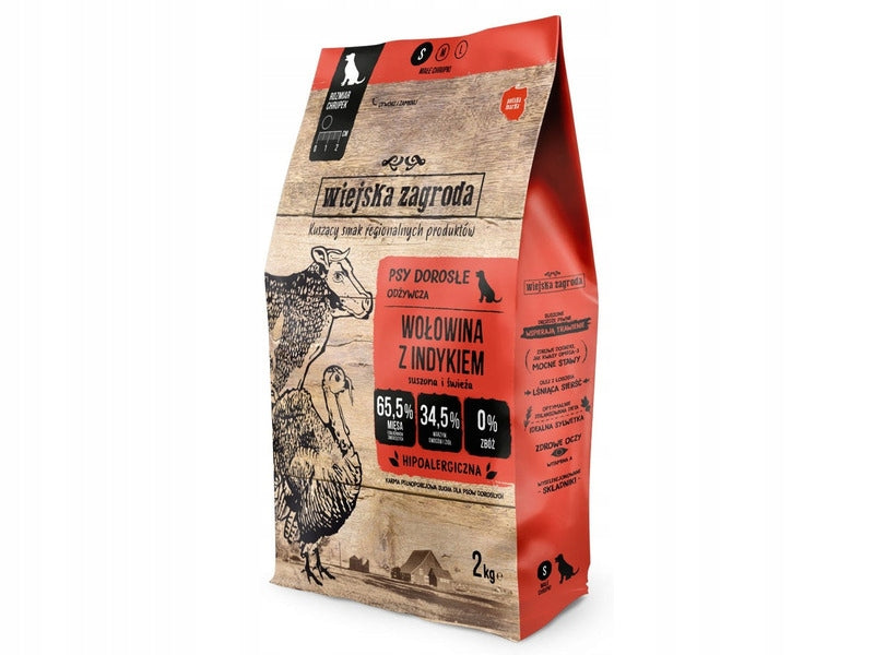 Dog food WIEJSKA ZAGRODA Beef with turkey