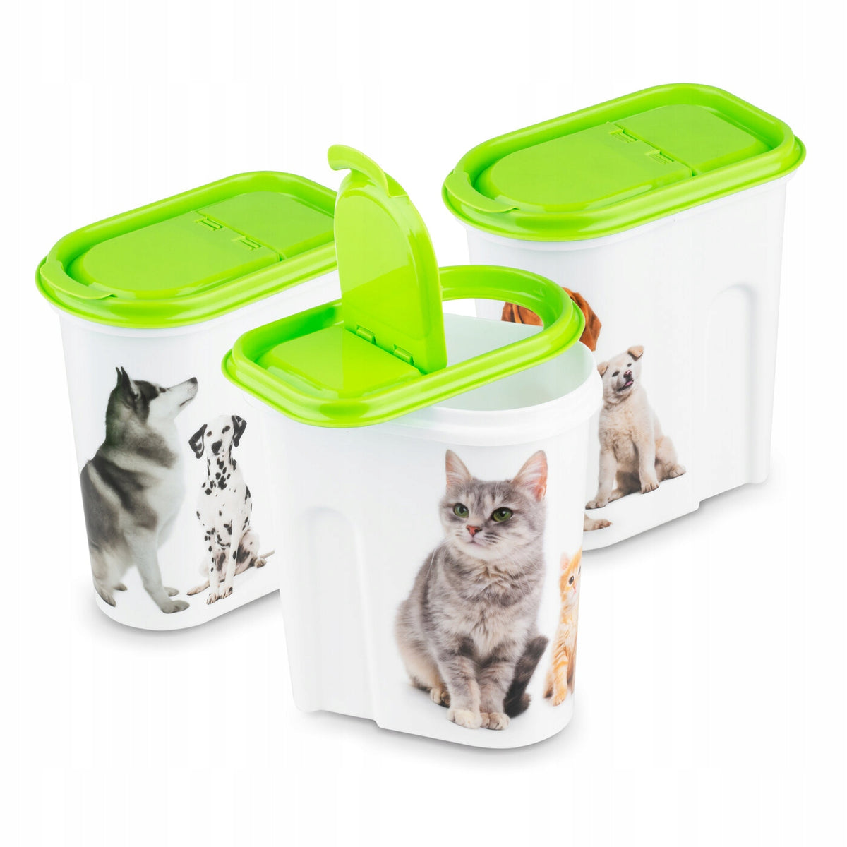 Dog or cat food container with dispenser Hega Pet 2 l mix of designs Brand Hega