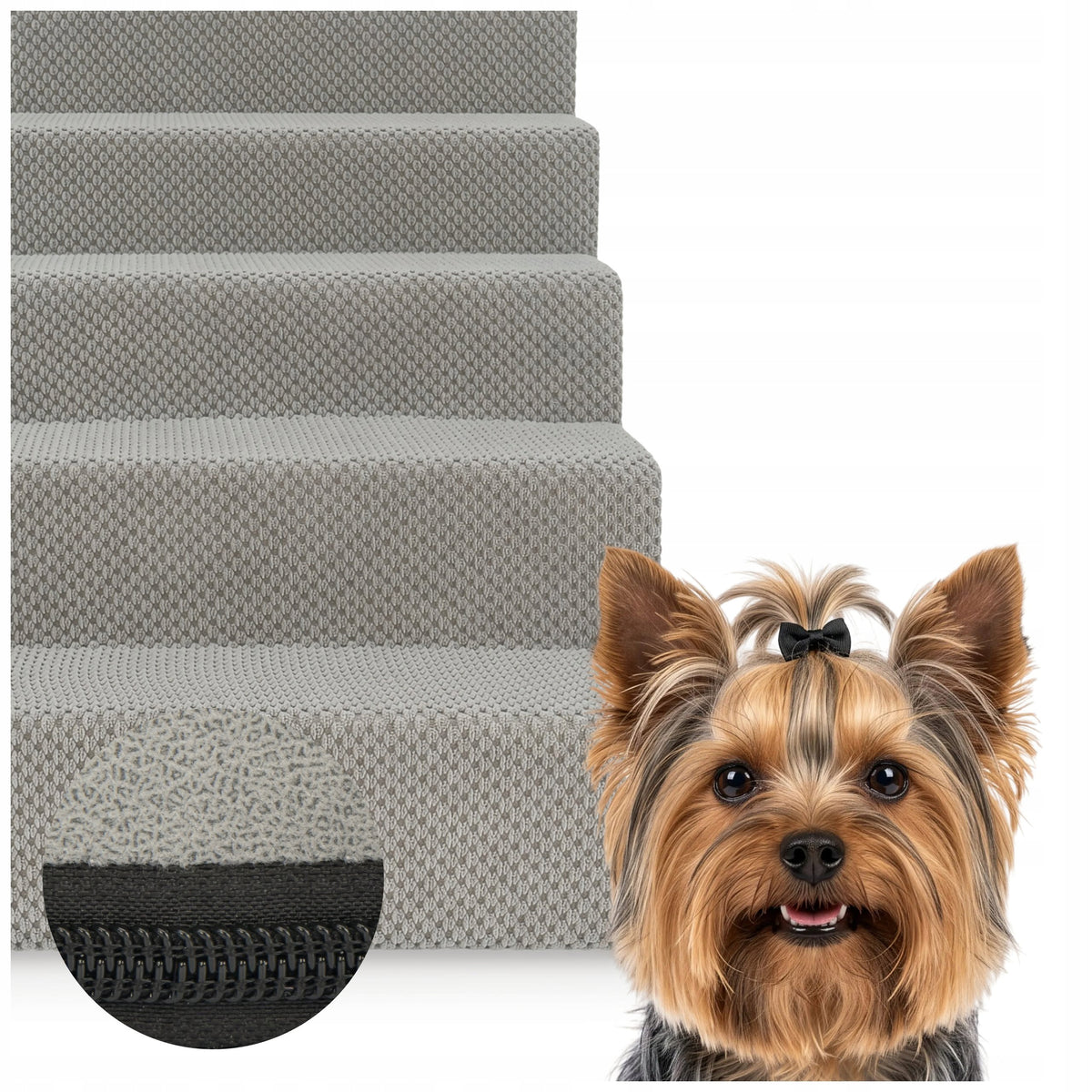 Dog stairs ramp bed platform 5 degrees 45 cm grey for cat