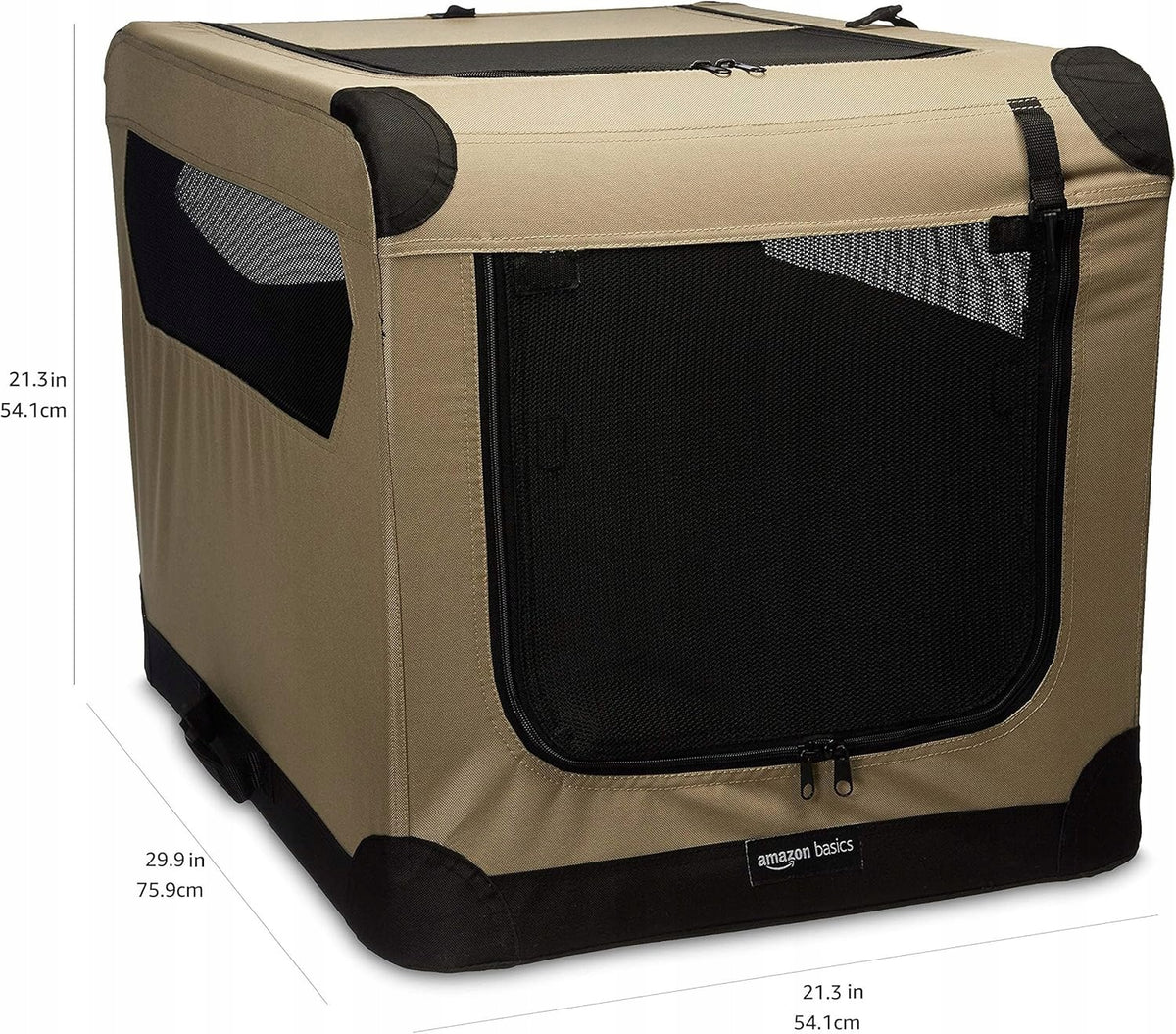 Dog transporter Amazon Basics beige M 54 cm x 75,9 cm 54,1 cm Manufacturer code 12002-30