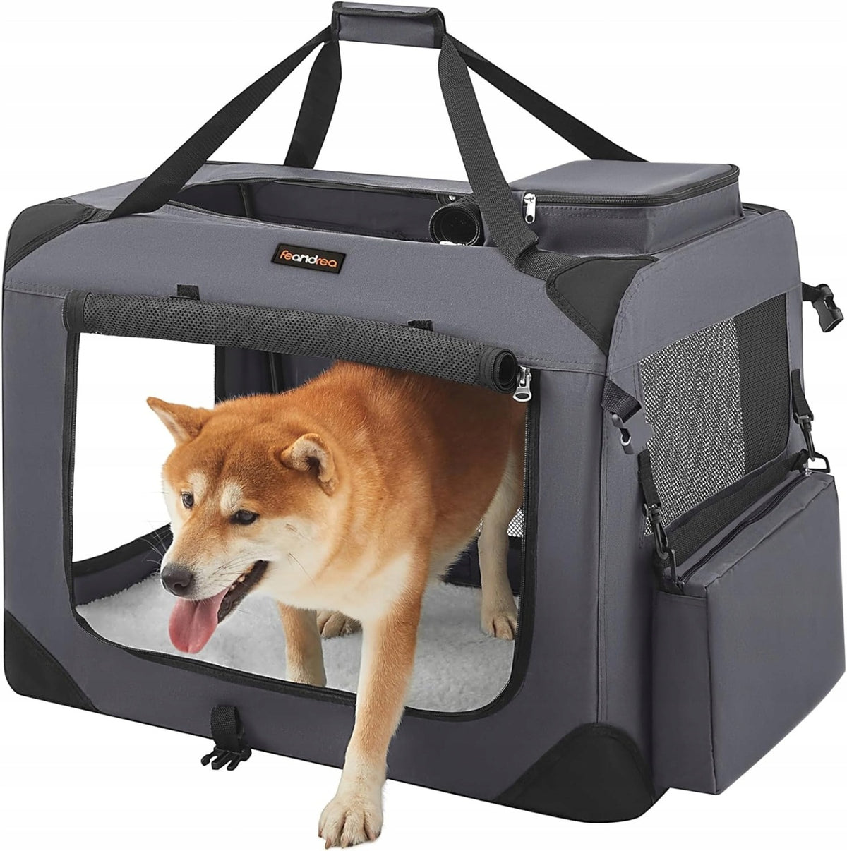 Dog transporter Feandrea 70x52x52 cm grey L Manufacturer code PDC70GY