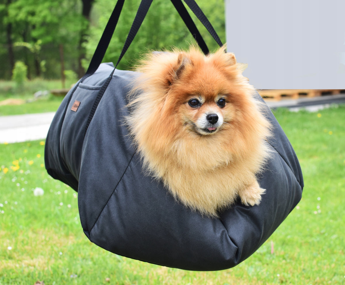 Dog transporter for car comfortable car seat carrier bag Brand Lauren Design