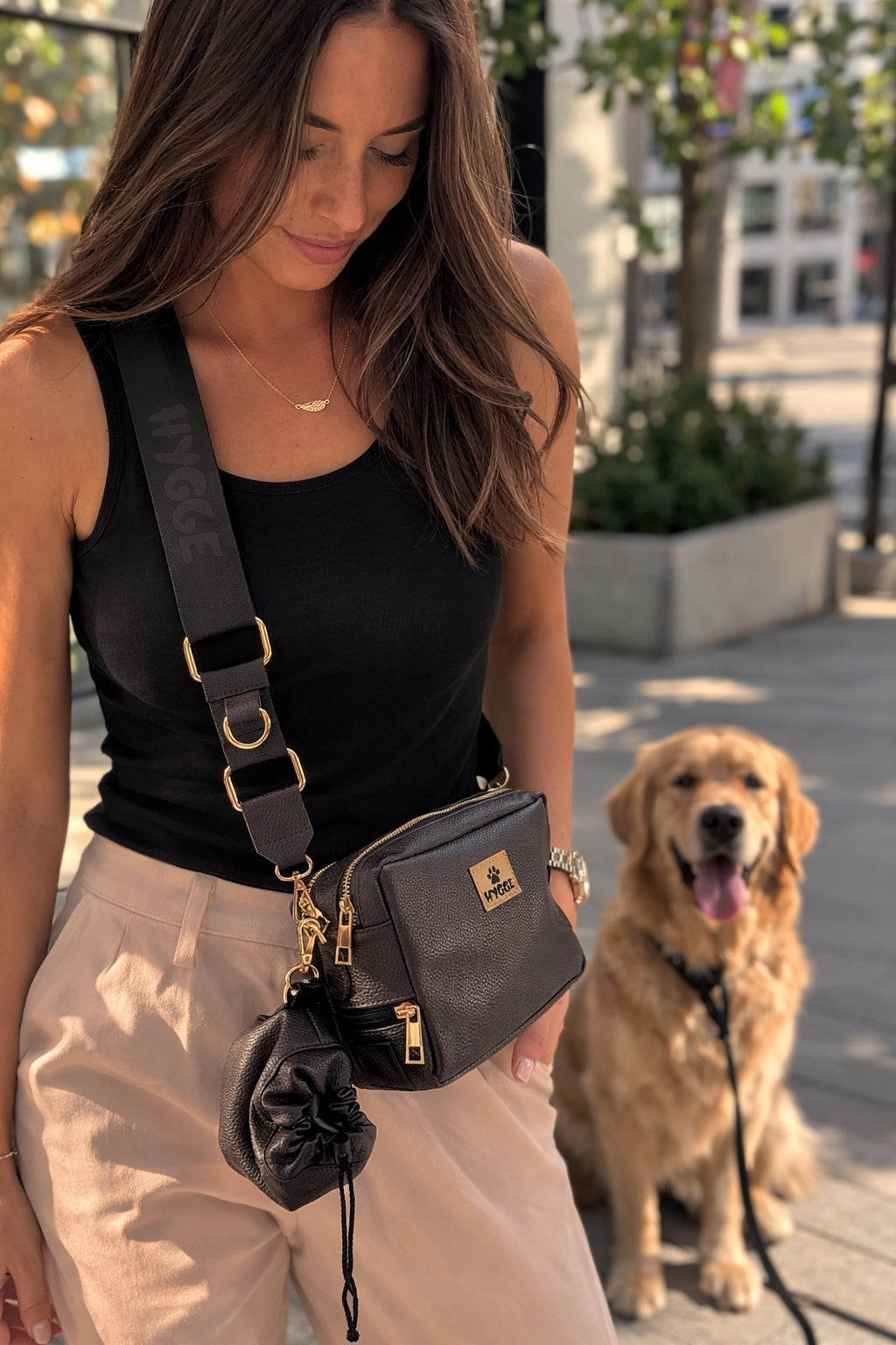 Dog walking bag hygge sachet for flavors pouches set of 2in1