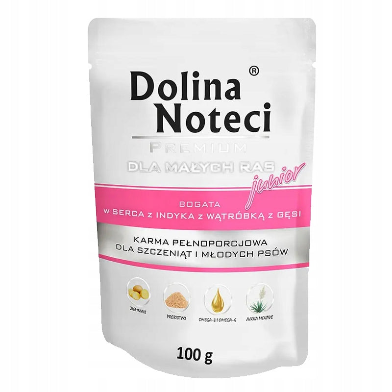 Dolina Noteci Junior Small Breeds Mix of flavors 12x100g Manufacturer code DOLINA NOTECI Premium Junior szczeniak 12x100