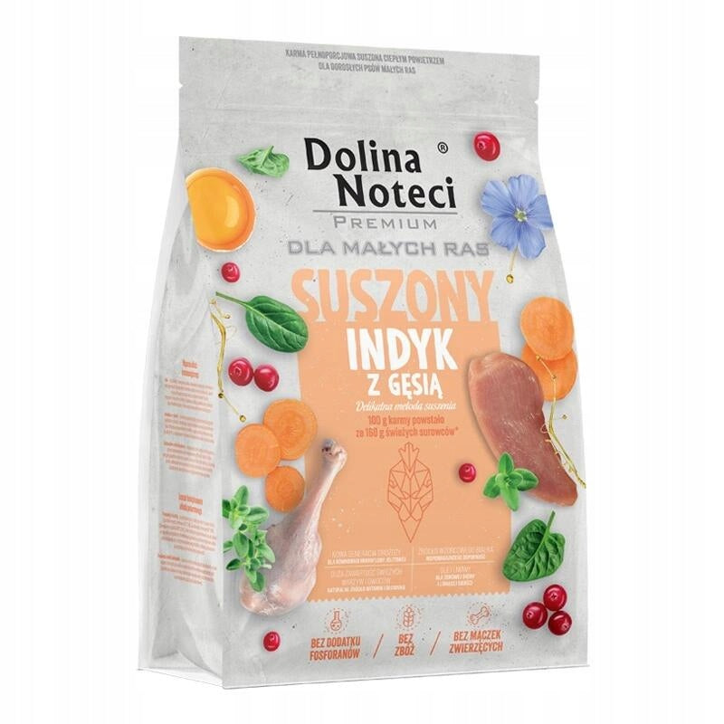 Dolina Noteci Premium Dog Dried Food Small Breed Turkey with Goose 3 kg
