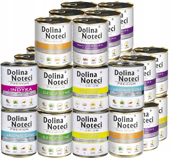 Dolina Noteci Premium MIX of flavors wet dog food 24x800g