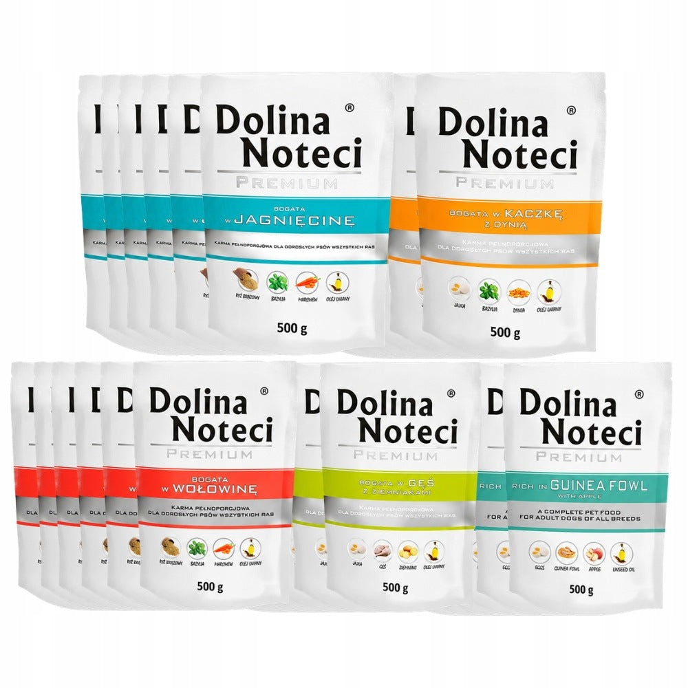 Dolina Noteci Premium mix of flavors wet dog food 30x500g