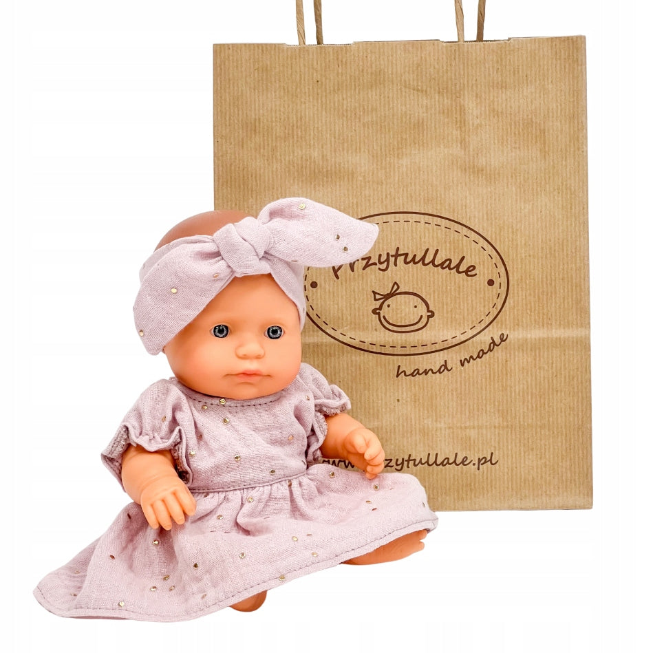 Doll Miniland 21 cm, European + set of clothes Przytullale Packaging status original