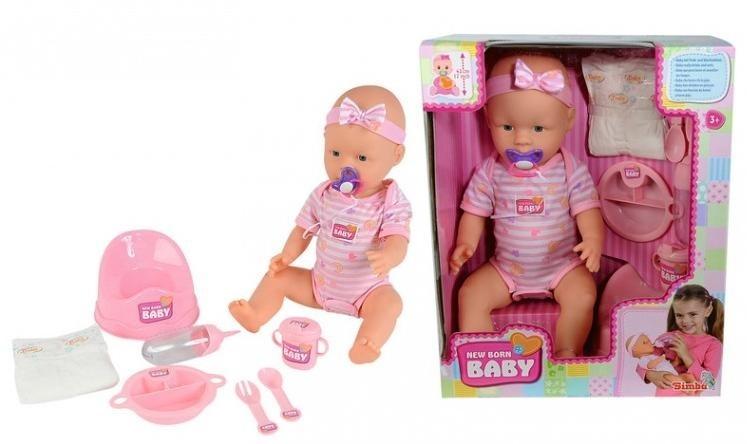 Doll New Born Baby SIMBA Functional  43 cm EAN (GTIN) 4006592590055
