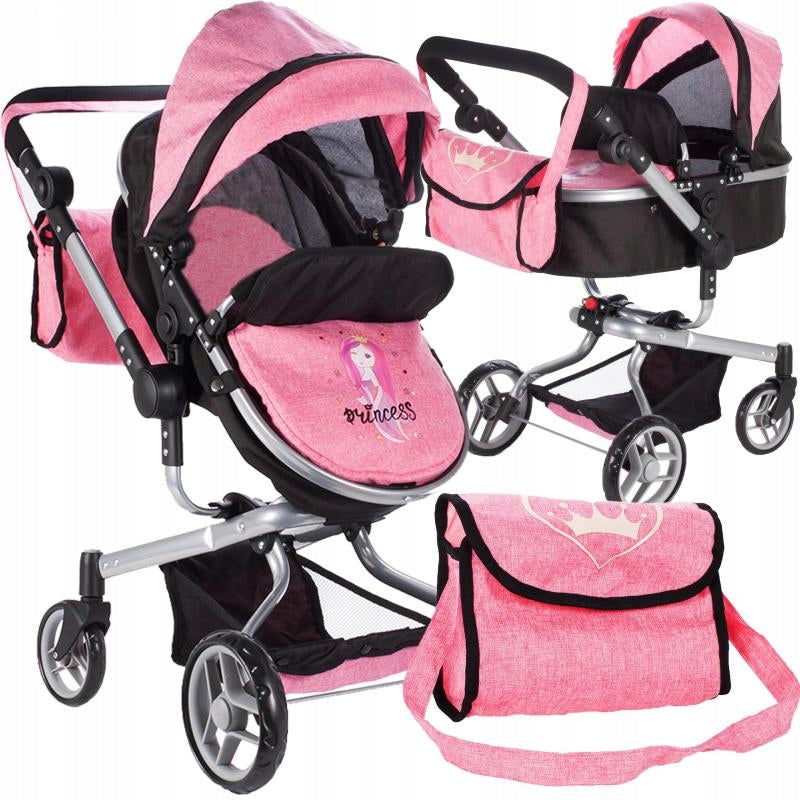 Doll Stroller Deep 2in1 Stroller Gondola Folding Adjustable +Bag Manufacturer code 107180