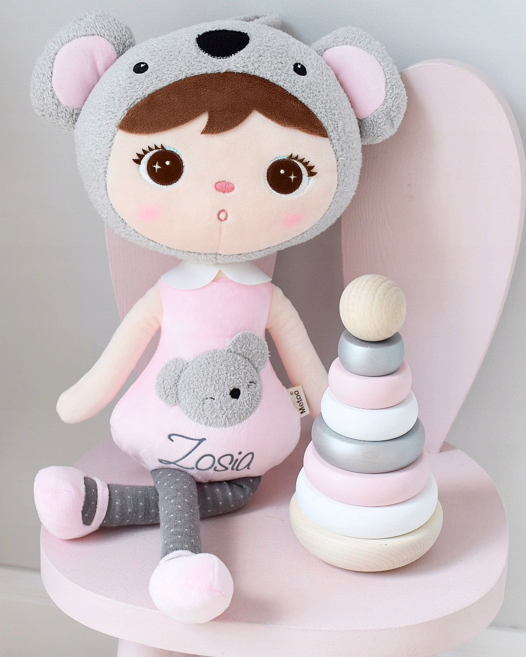 Doll with name Metoo Koala, cuddly toy, gift for girl