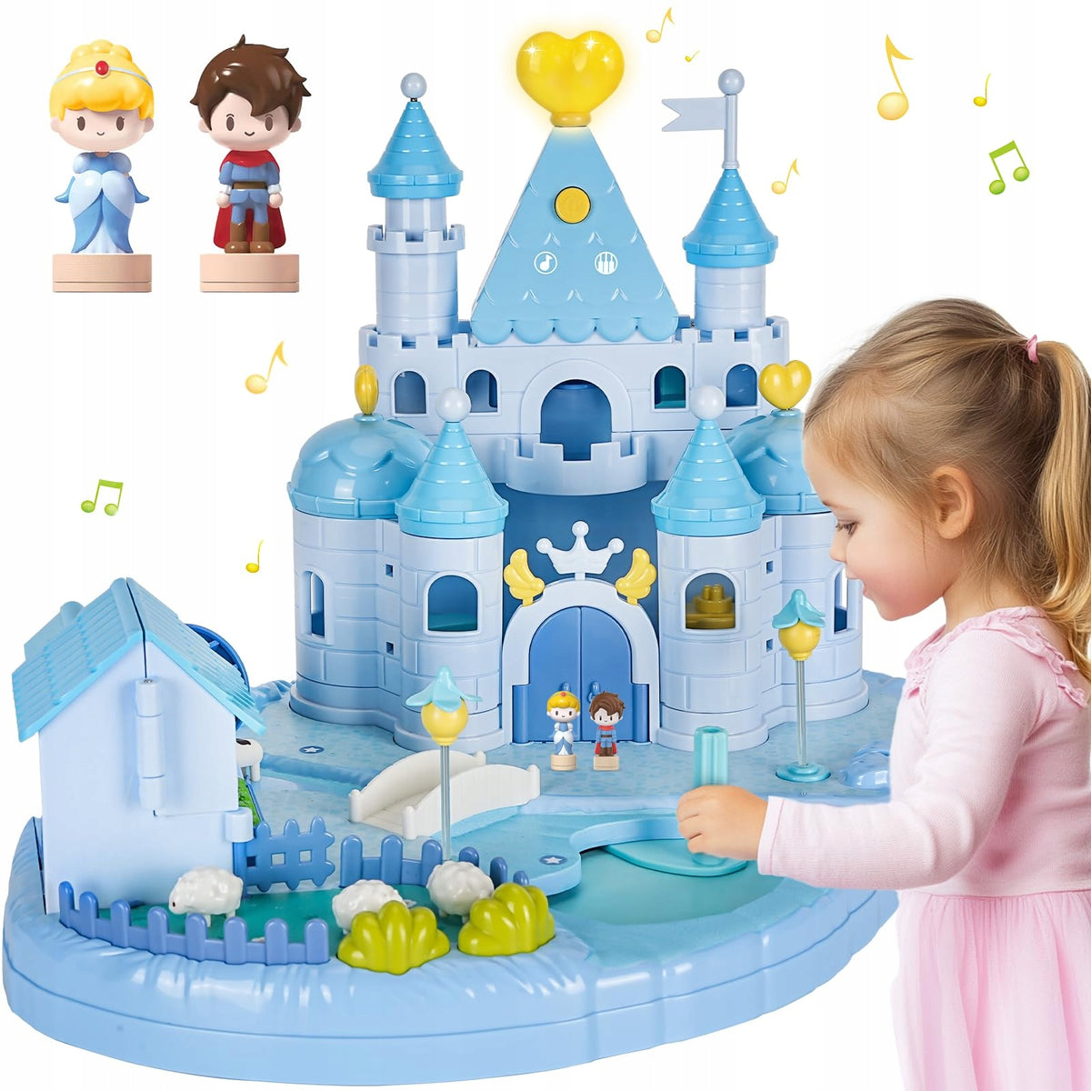 Dollhouse Set Princess Castle + Magnetic Figurines FYGUROSO