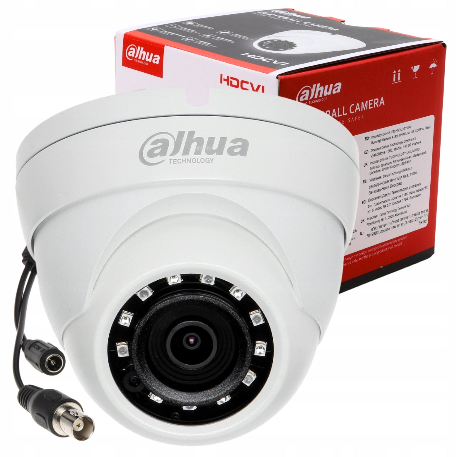 Dome camera Dahua HAC-HDW1800M-0280B 8Mpx 4K CVI TVI AHD CVBS 12x IR