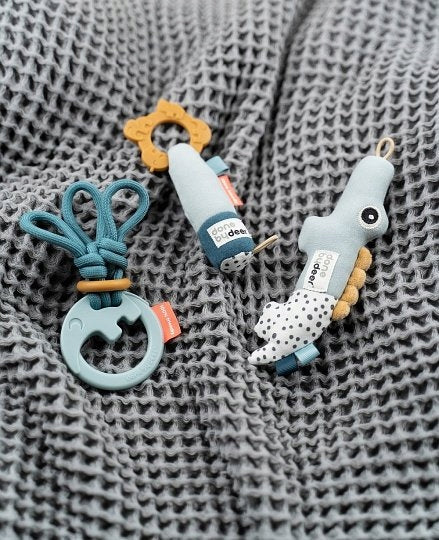 Done by Deer Gift Set with Rattles Blue Kid's age 0＋
