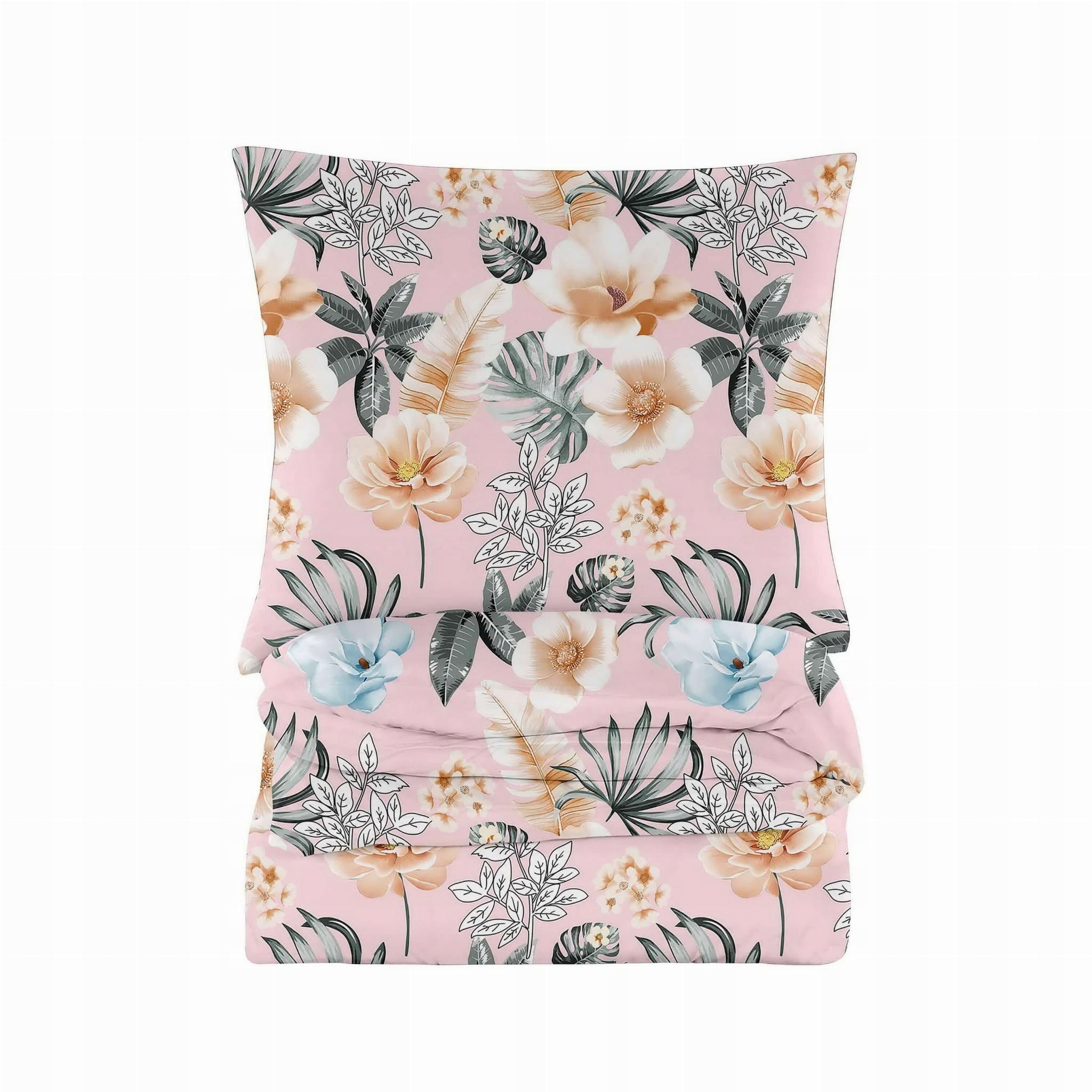 Double Bedding FLOWERS Pink 140x200 + 70X80 Bedding Set 3 Manufacturer code 140 CMFBC 2/CM42