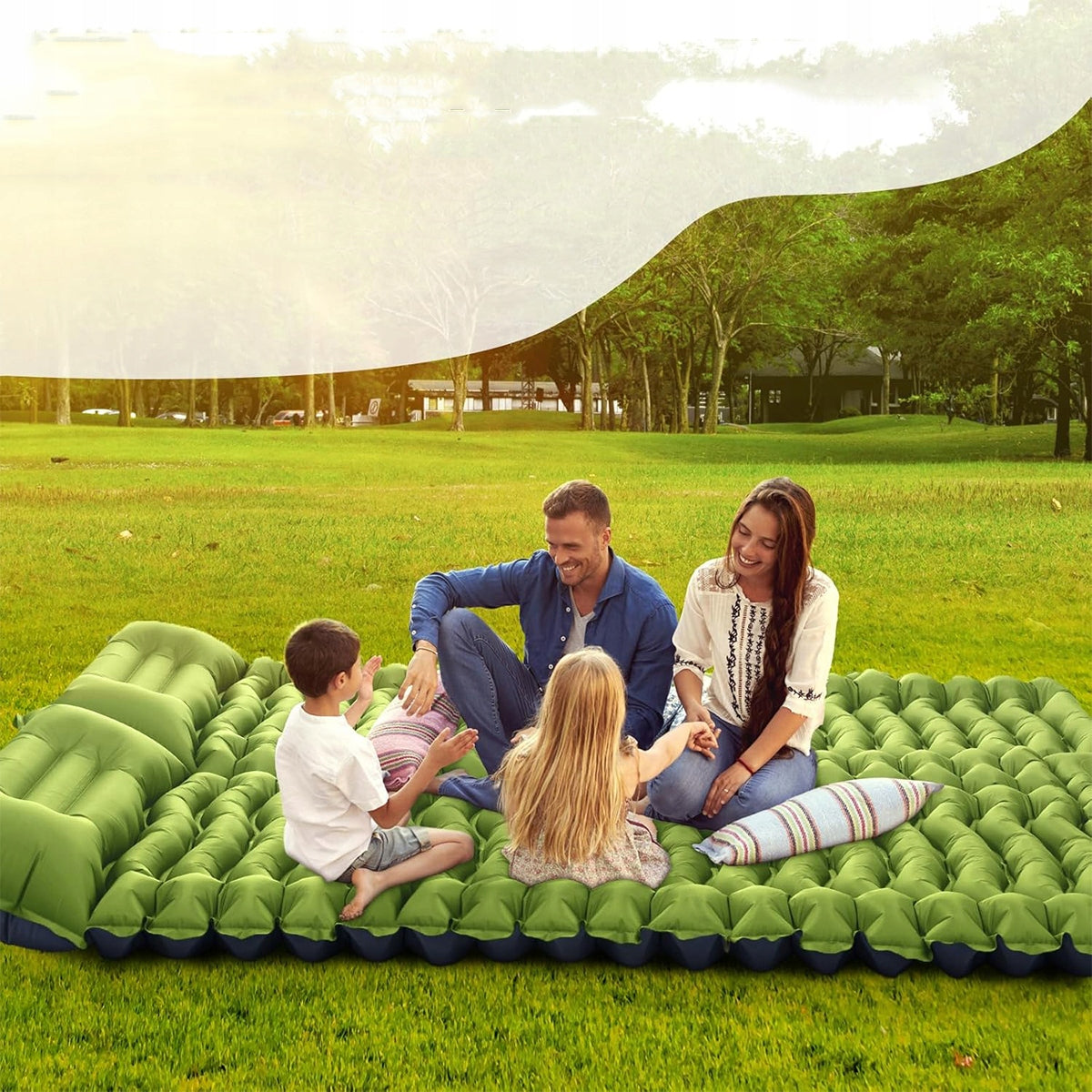 Double Mattress Mat Pumped Folding Hiking for Holiday Manufacturer code 4048508519323
