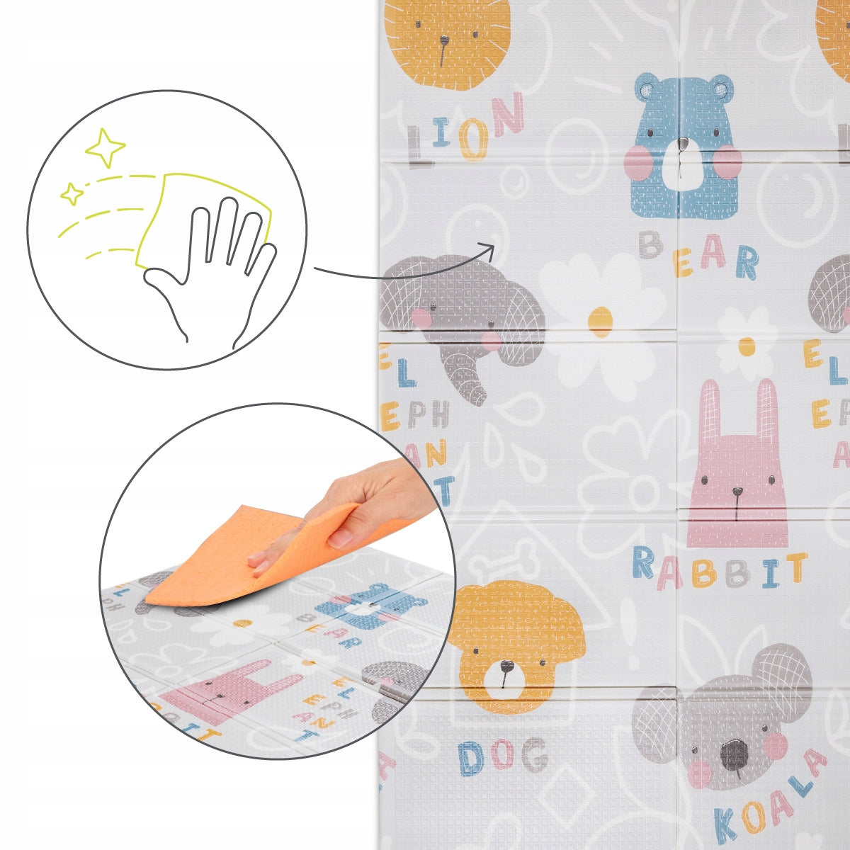 Double Sided Foam Educational Mat Folding 120x180cm Lorelli Manufacturer code 10300480007