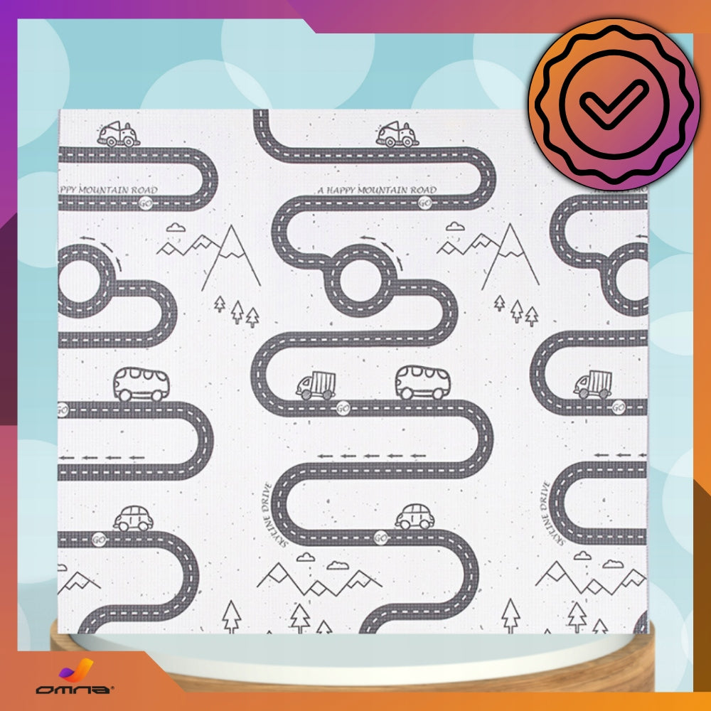 Double Sided Foam Educational Mat XPE 200x180cm Folding Large + Bag Manufacturer code Mata edukacyjna dla dzieci XPE FX-H-200