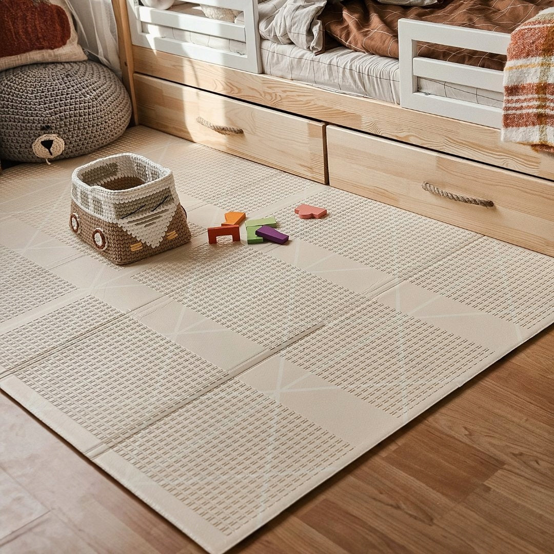 Double Sided Foam Mat Folding 180x120 Charming Town/Sand Beige Manufacturer code MATA R20 CITY