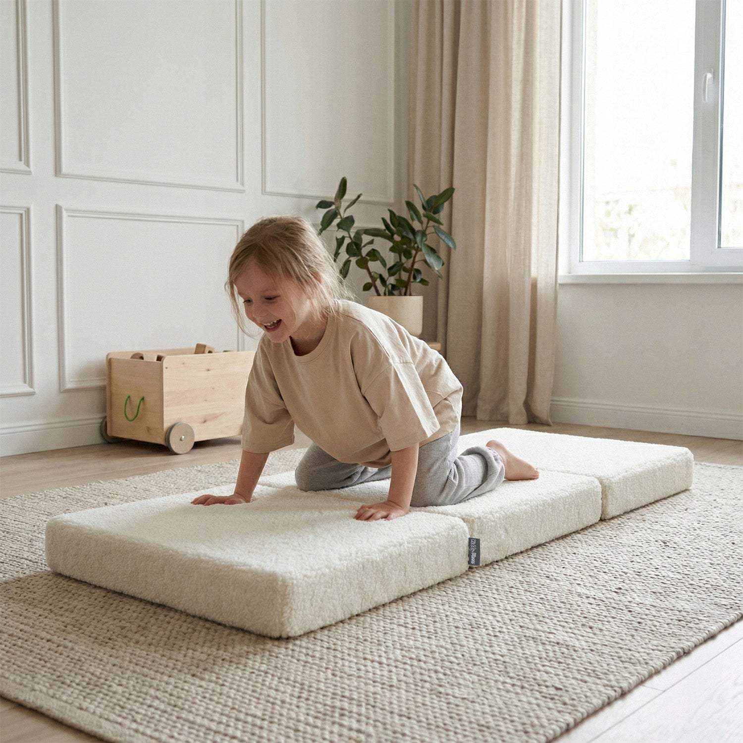 Double Sided Folding MATTRESS 165x70 LAMB Sheep TEDDY Medical device no