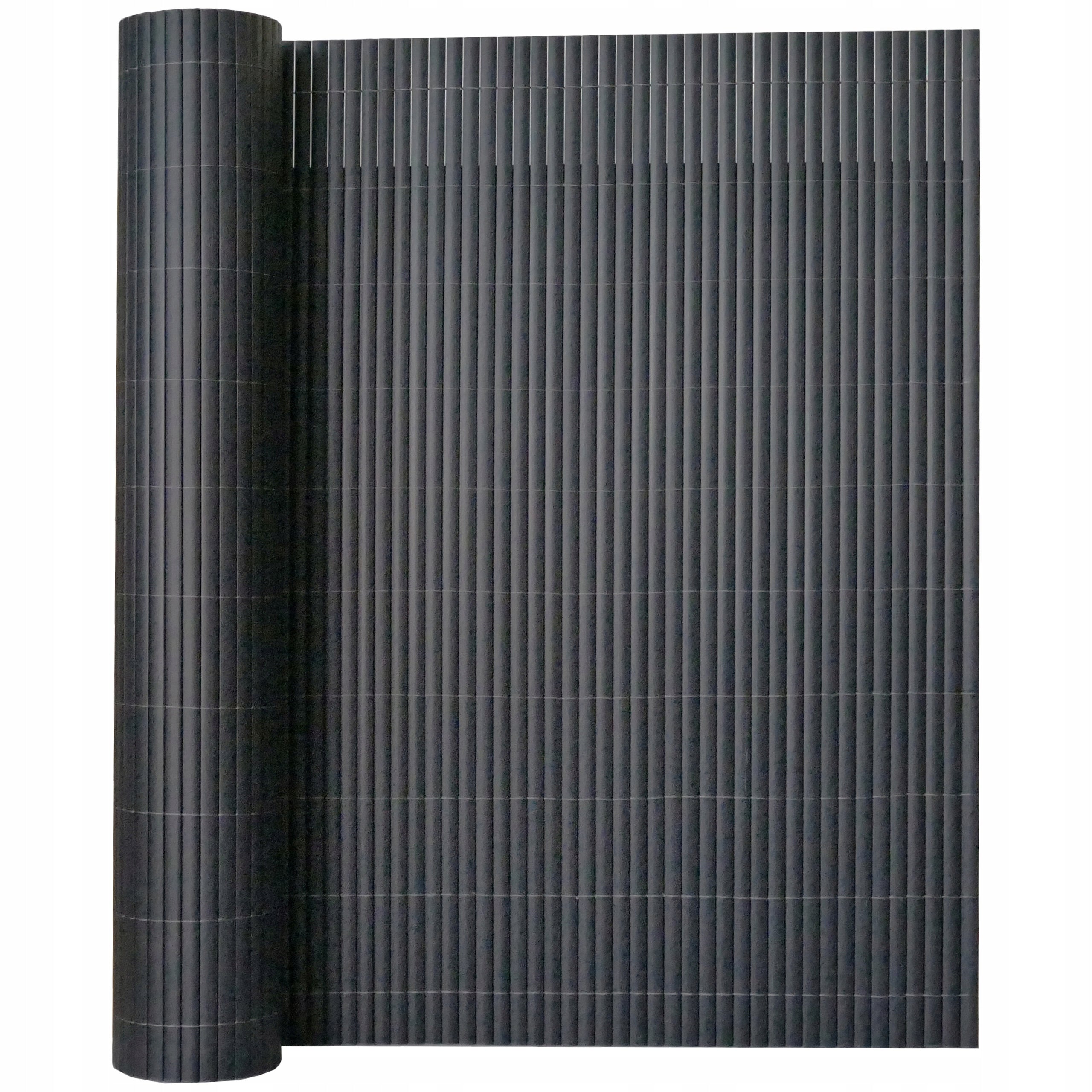Double Sided PVC Floor Mat 150x500cm for Balcony Fence Grey