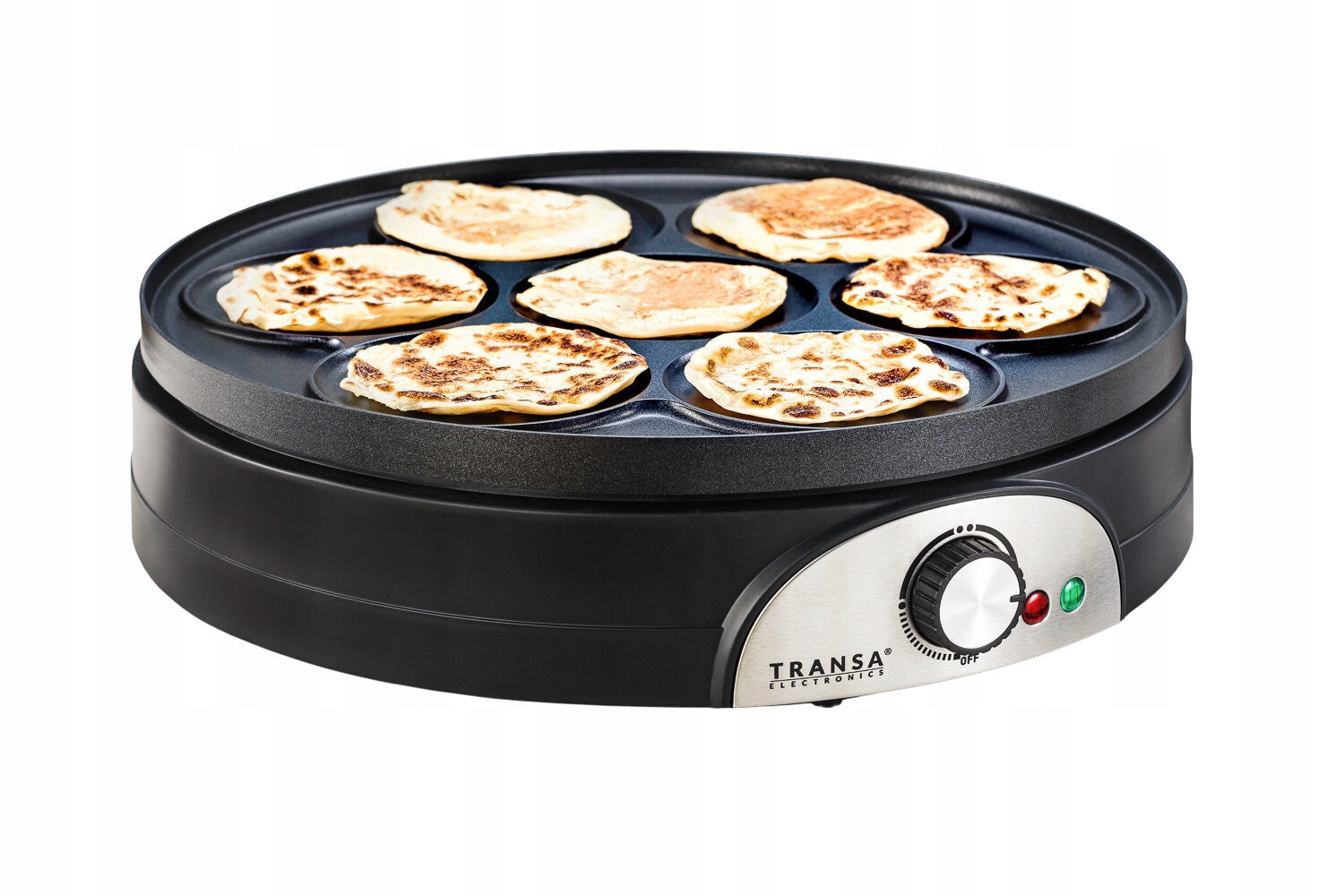 Double Sided Pancake Maker 2in1 Pancakes and Pancake Thermostat TRANSA XXXL 1500W Power rating 1501 W