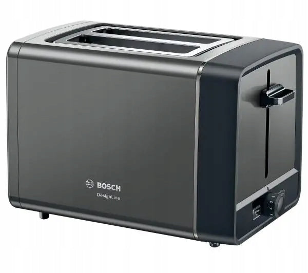 Double Slotted Toaster Bosch TAT5P425 Roll Grate Defrosting 970W Grey