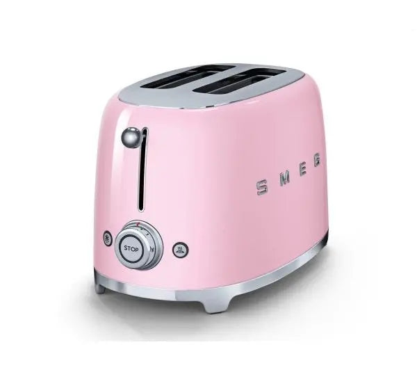 Double Slotted Toaster Smeg TSF01PKEU 2 Toast 950W Stainless Steel Pink Packaging status original