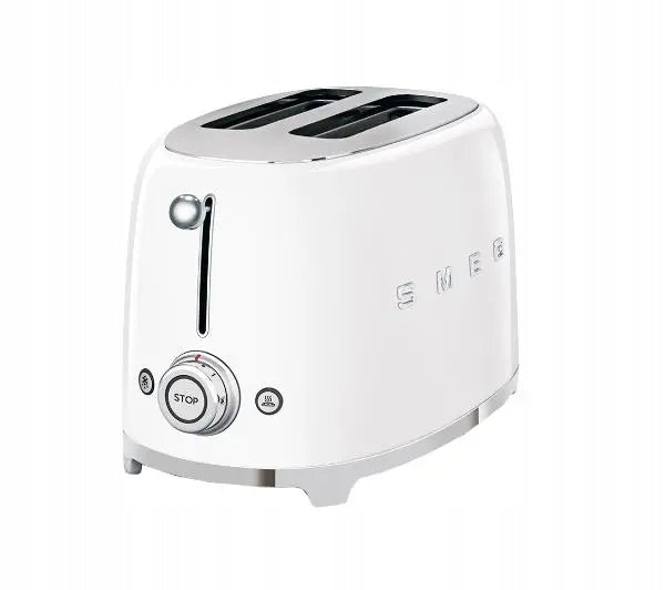 Double Slotted Toaster Smeg TSF01WHEU 2 Toast 950W Steel White Manufacturer code TSF01WHEU