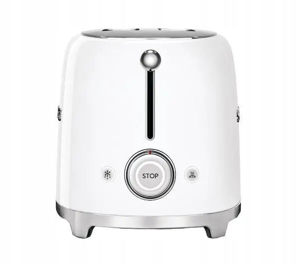 Double Slotted Toaster Smeg TSF01WHEU 2 Toast 950W Steel White Packaging status original