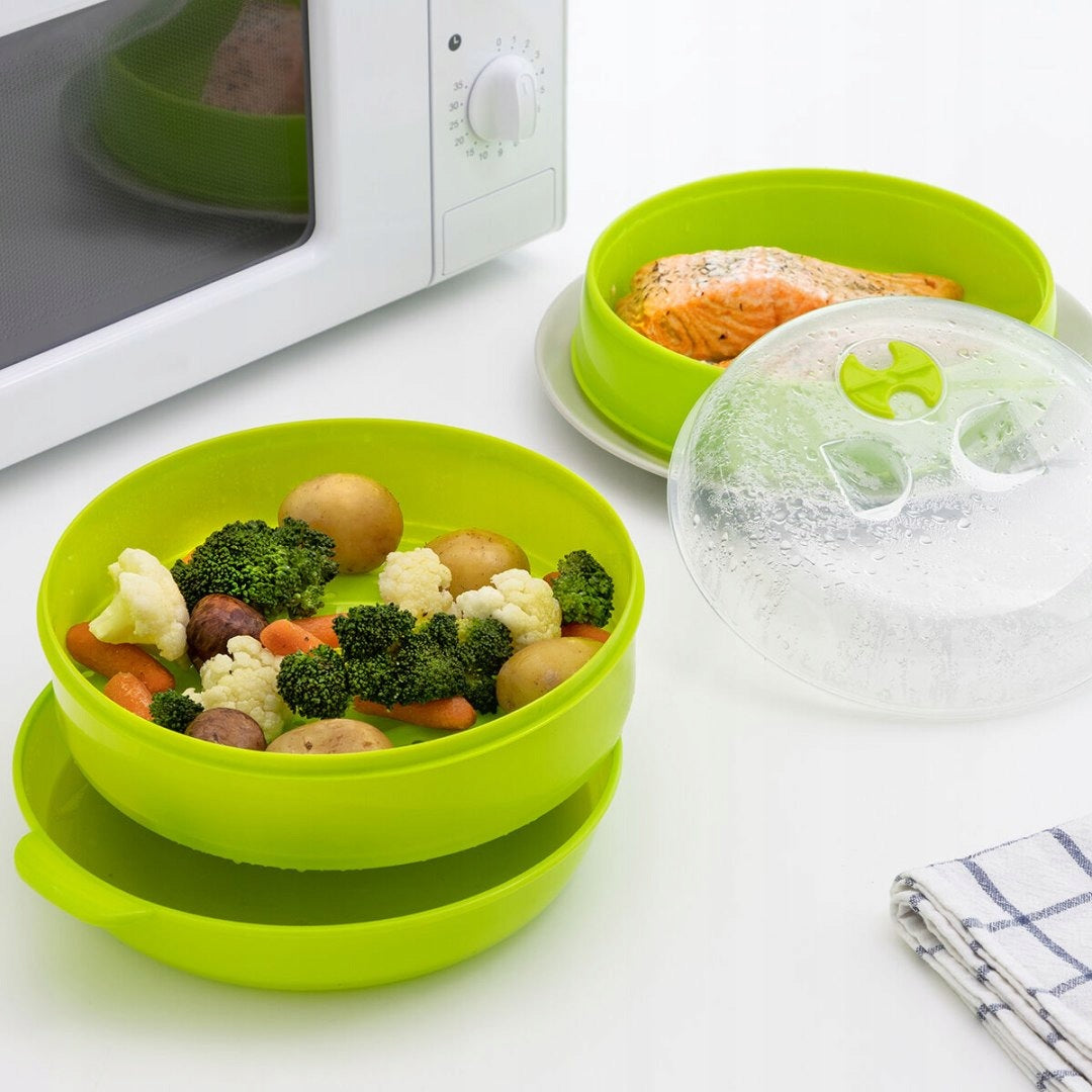 Double Steamer for Microwave Codowave InnovaGoods Packaging status original