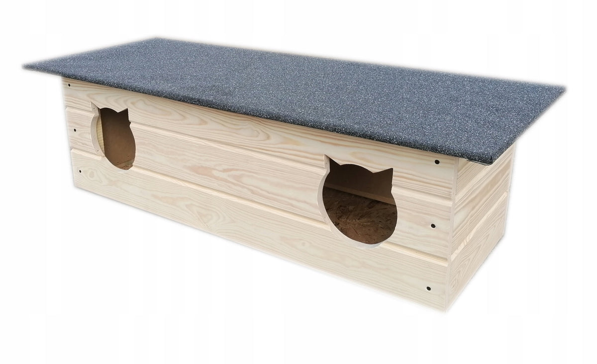 Double cat kennel, cat house, cat kennel Manufacturer code 110 cm x 40 cm
