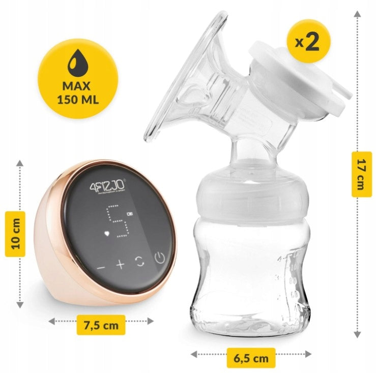 Double electric breast pump TWIN 4FIZJO 150ml x2 WIRELESS Medical device no
